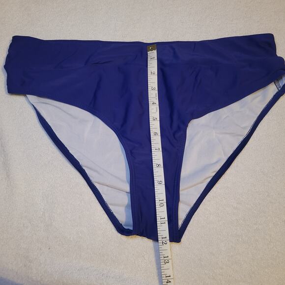 Love2Mi Maternity Swimsuit Pregnancy Bathing Suits Navy Bikini Bottoms Summer - Picture 3 of 7